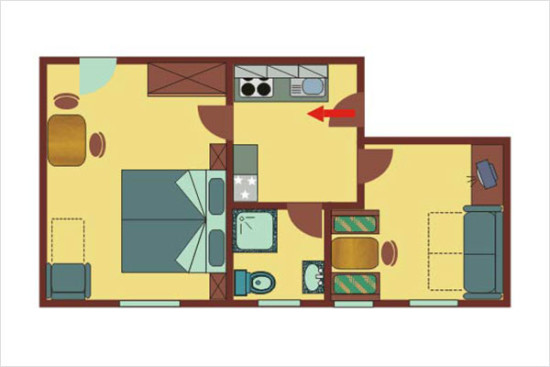 Ferienwohnung Typ 2 - Grundriss